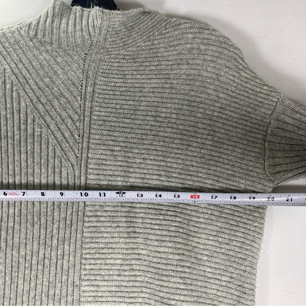 Lou & Grey Women’s Sweater Pullover Mock Neck Oversize Tunic Size SX Gray - Picture 9 of 13